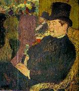 toulouse-lautrec, Portrait of Monsieur Delaporte at the Jardin de Paris